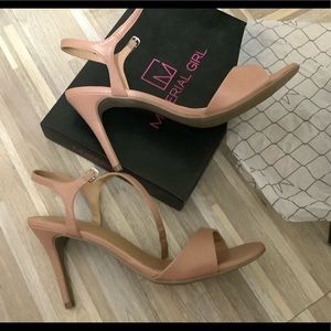 4" MATERIAL GIRL Nude HIGH HEELS WOMEN SHOES, 10